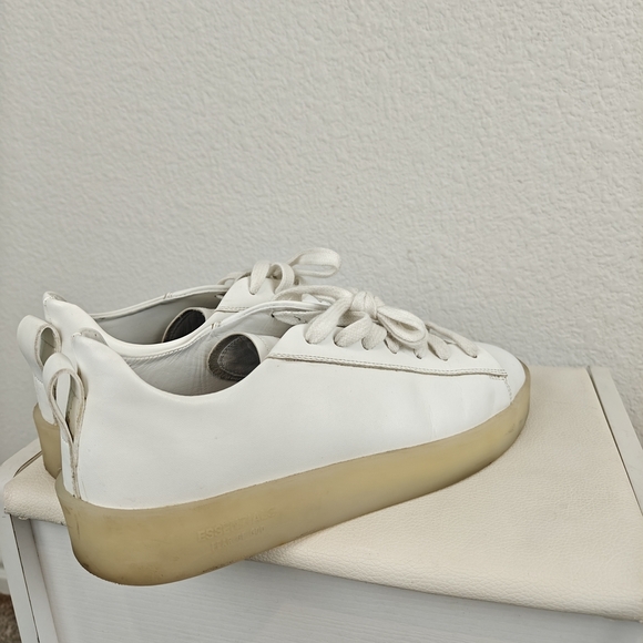 Essentials Fear Of God White Leather Sneakers Size 37, 6-6.5 Women's - Picture 11 of 16